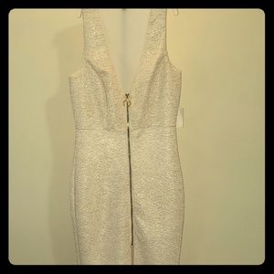 Beautiful Gold Shimmer Sexy Fitted Dress